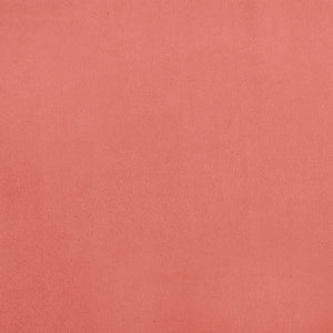 Poltrona con Schienale ad Ala con Poggiapiedi Rosa in Velluto 3115935