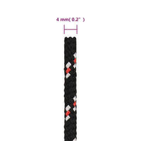 Corda Nautica Nera 4 mm 50 m in Polipropilene