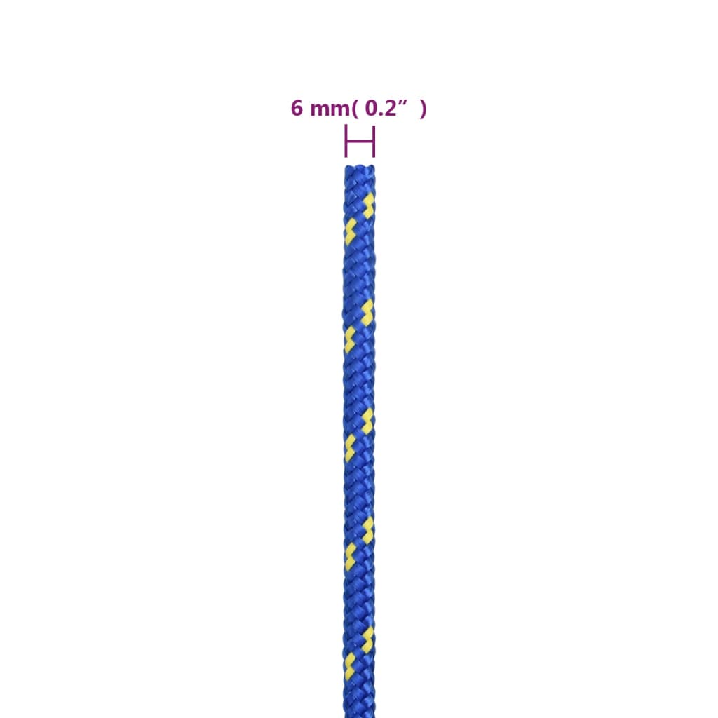 Corda per barca Blu 6 mm 50 m in Polipropilene 152444