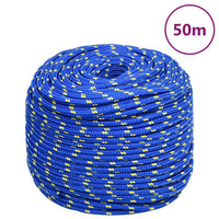 Corda Nautica Blu 8 mm 50 m in Polipropilene cod mxl 51214
