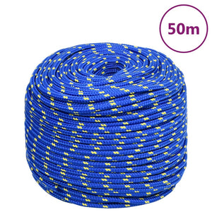 Corda Nautica Blu 8 mm 50 m in Polipropilene cod mxl 51214