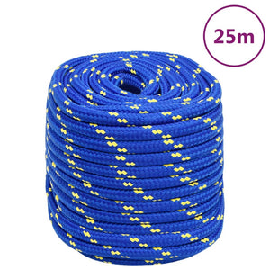 Corda Nautica Blu 16 mm 25 m in Polipropilene cod mxl 53710