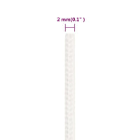 Corda per barca Completamente Bianca 2 mm 250 m in Polipropilene 152532