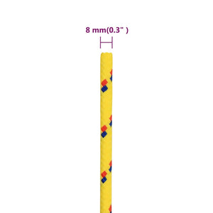 Corda Nautica Gialla 8 mm 50 m in Polipropilene