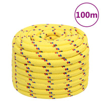 Corda Nautica Gialla 20 mm 100 m in Polipropilene cod mxl 49959