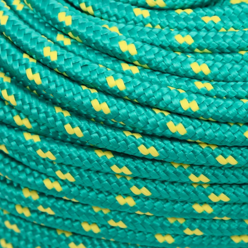 Corda Nautica Verde 8 mm 25 m in Polipropilene