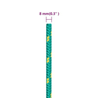 Corda per barca Verde 8 mm 500 m in Polipropilene 152717