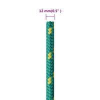 Corda Nautica Verde 12 mm 50 m in Polipropilene cod mxl 47679