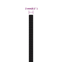 Corda da Lavoro Nera 2 mm 25 m in Poliestere 152792