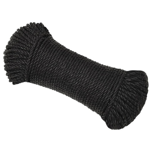 Corda da Lavoro Nera 3 mm 25 m in Polipropilene 152996