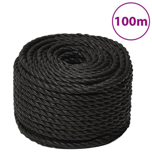 Corda da Lavoro Nera 14 mm 100 m in Polipropilenecod mxl 127616