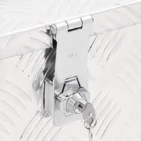 Contenitore Portaoggetti Argento 50x20,5x15 cm in Alluminio