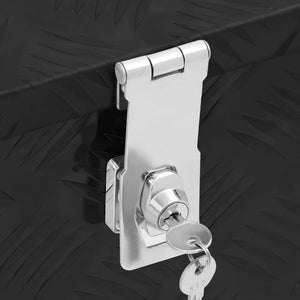 Contenitore Portaoggetti Nero 100x55x37 cm in Alluminio cod mxl 13772