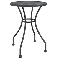 Set da Pranzo per Giardino 3pz Rete Metallica Espansa Antracite cod mxl 35729