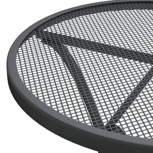 Set da Pranzo per Giardino 3pz Rete Metallica Espansa Antracite cod mxl 35729