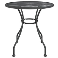 Set da Pranzo per Giardino 3pz Rete Metallica Espansa Antracite 3084713
