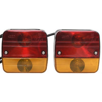 Luci Rimorchio 2 pz Rosso 10,5x5x9,5 cm 12V Lampadina Classica cod mxl 65145