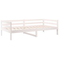 Dormeuse senza Materasso Bianca 90x190 cm Legno Massello Pino 814635
