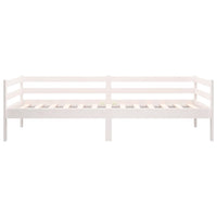 Dormeuse senza Materasso Bianca 90x190 cm Legno Massello Pino 814635