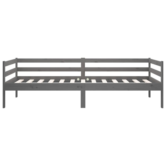 Dormeuse Grigia 90x190 cm in Legno Massello di Pino 814636