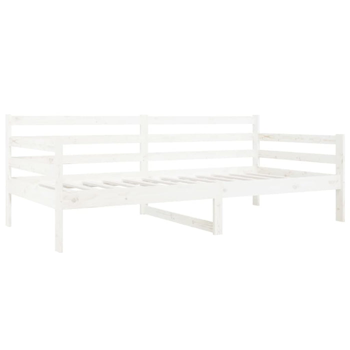 Dormeuse senza Materasso Bianca 90x190 cm Legno Massello Pino 814640