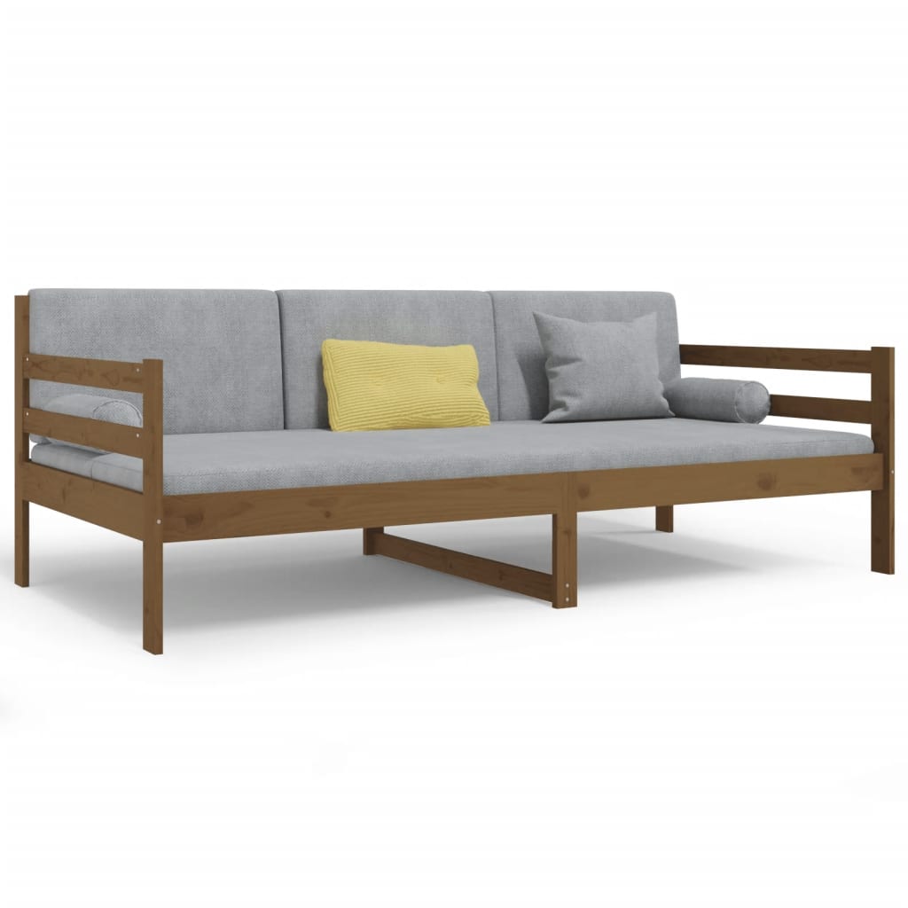 Dormeuse Marrone Ambra 90x190 cm in Legno Massello di Pino 814642