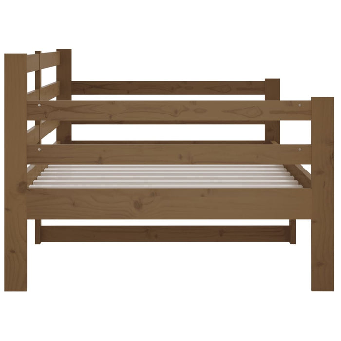 Dormeuse Marrone Ambra 90x190 cm in Legno Massello di Pino 814642