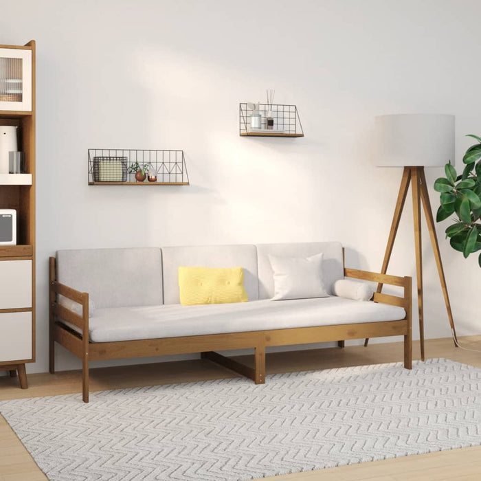 Dormeuse Marrone Ambra 90x190 cm in Legno Massello di Pino 814642