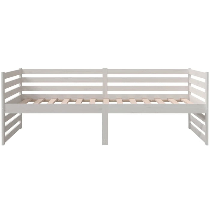 Dormeuse senza Materasso Bianca 90x190 cm Legno Massello Pino 814650