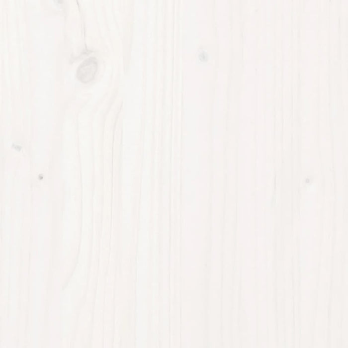 Dormeuse senza Materasso Bianca 90x190 cm Legno Massello Pino 814650