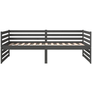 Dormeuse Grigia 90x190 cm in Legno Massello di Pino 814651