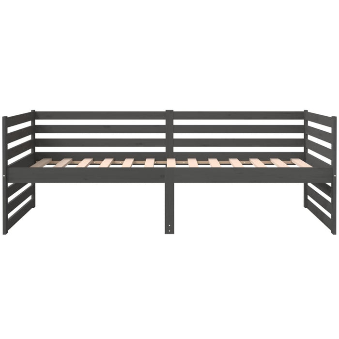 Dormeuse Grigia 90x190 cm in Legno Massello di Pino 814651