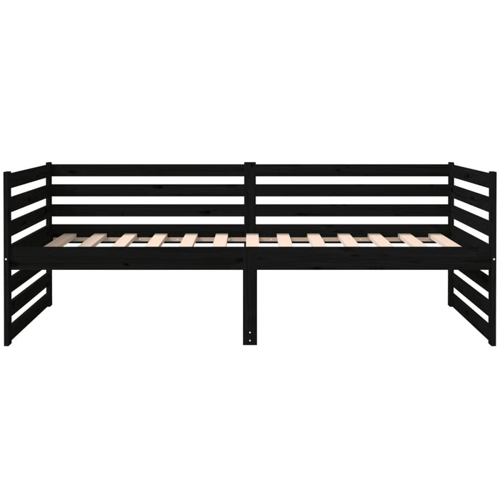 Dormeuse Nera 90x190 cm in Legno Massello di Pino 814653