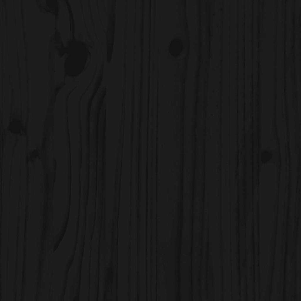 Dormeuse Nera 90x190 cm in Legno Massello di Pino 814653