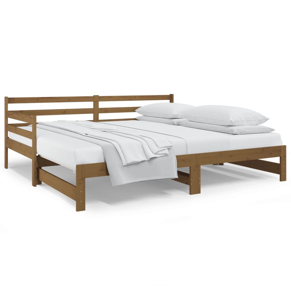 Dormeuse Estraibile Ambra 2x(90x190) cm Legno Massello di Pino 814662