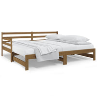 Dormeuse Estraibile Ambra 2x(90x190) cm Legno Massello di Pino 814662