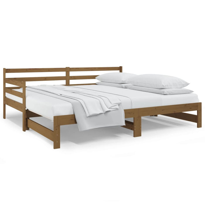 Dormeuse Estraibile Ambra 2x(90x190) cm Legno Massello di Pino 814662
