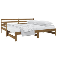 Dormeuse Estraibile Ambra 2x(90x190) cm Legno Massello di Pino 814662