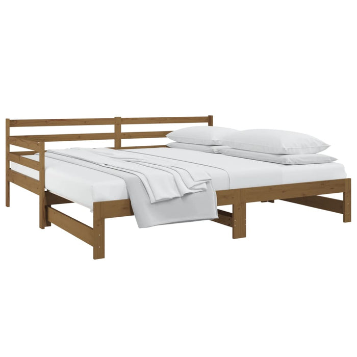Dormeuse Estraibile Ambra 2x(90x190) cm Legno Massello di Pino 814662