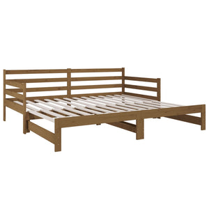 Dormeuse Estraibile Ambra 2x(90x190) cm Legno Massello di Pino 814662