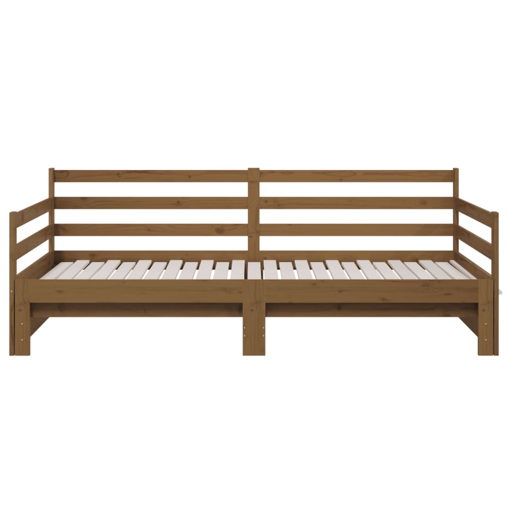 Dormeuse Estraibile Ambra 2x(90x190) cm Legno Massello di Pino 814662