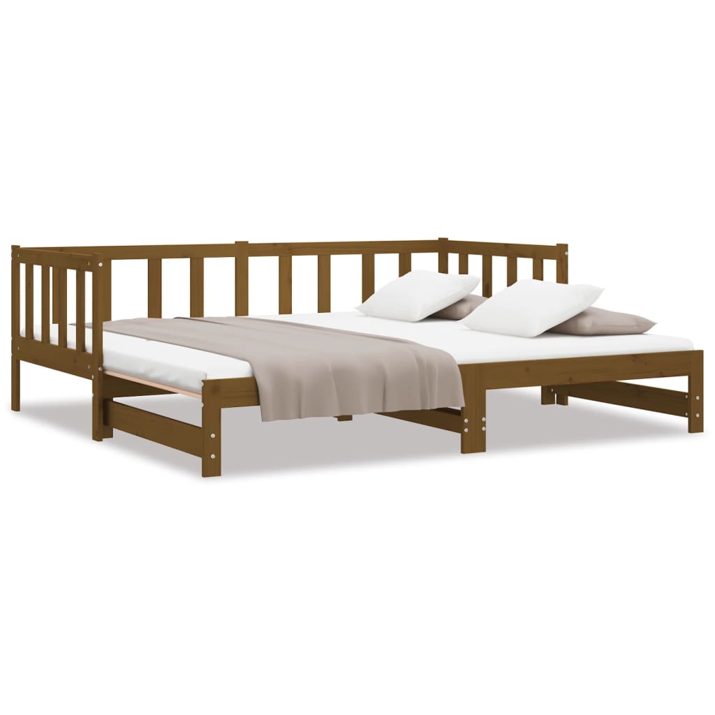 Dormeuse Estraibile Ambra 2x(90x190) cm Legno Massello di Pino 814667