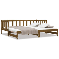 Dormeuse Estraibile Ambra 2x(90x190) cm Legno Massello di Pino 814667