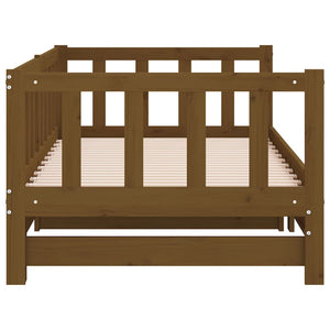 Dormeuse Estraibile Ambra 2x(90x190) cm Legno Massello di Pino 814667