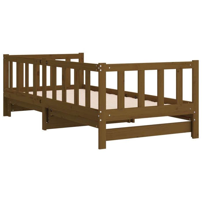 Dormeuse Estraibile Ambra 2x(90x190) cm Legno Massello di Pino 814667