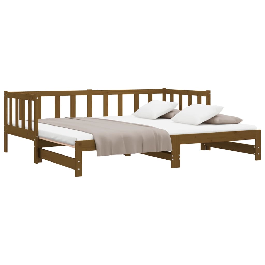 Dormeuse Estraibile Ambra 2x(90x190) cm Legno Massello di Pino 814667