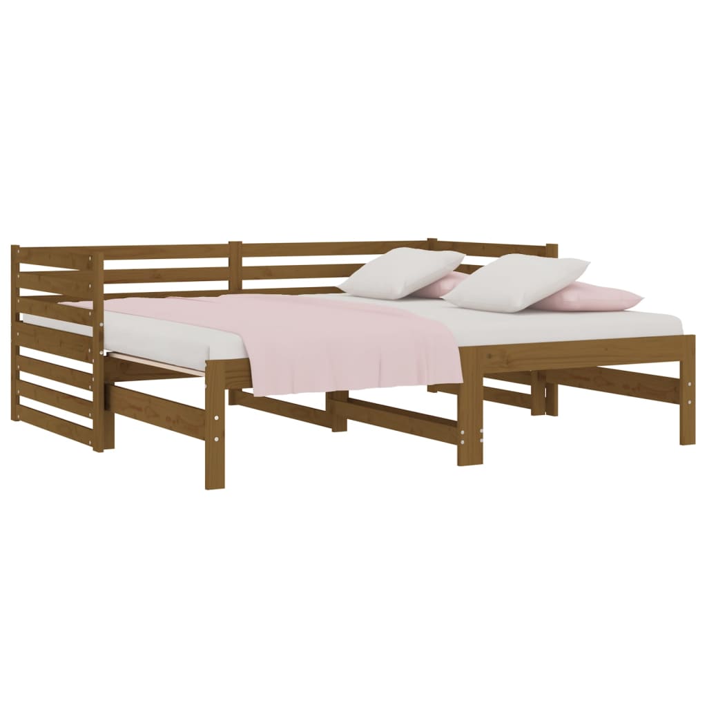 Dormeuse Estraibile Ambra 2x(90x190) cm Legno Massello di Pino 814672