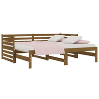 Dormeuse Estraibile Ambra 2x(90x190) cm Legno Massello di Pino 814672