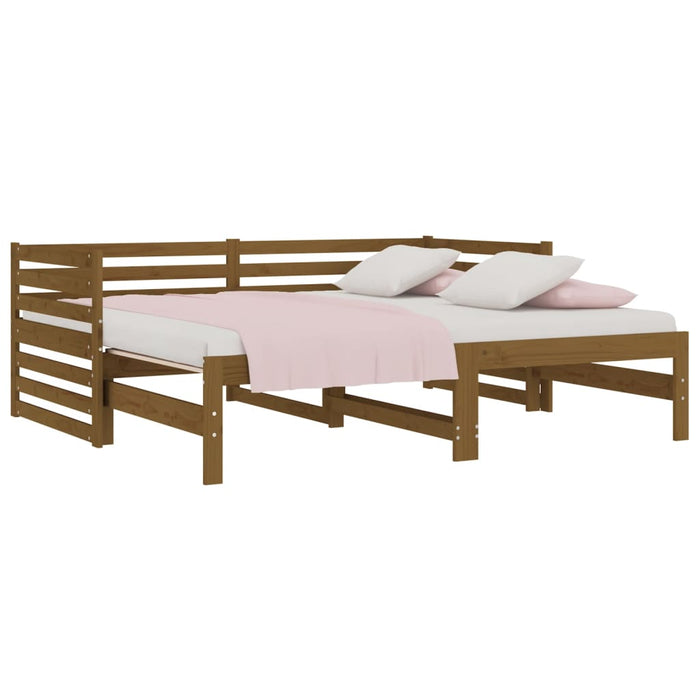 Dormeuse Estraibile Ambra 2x(90x190) cm Legno Massello di Pino 814672