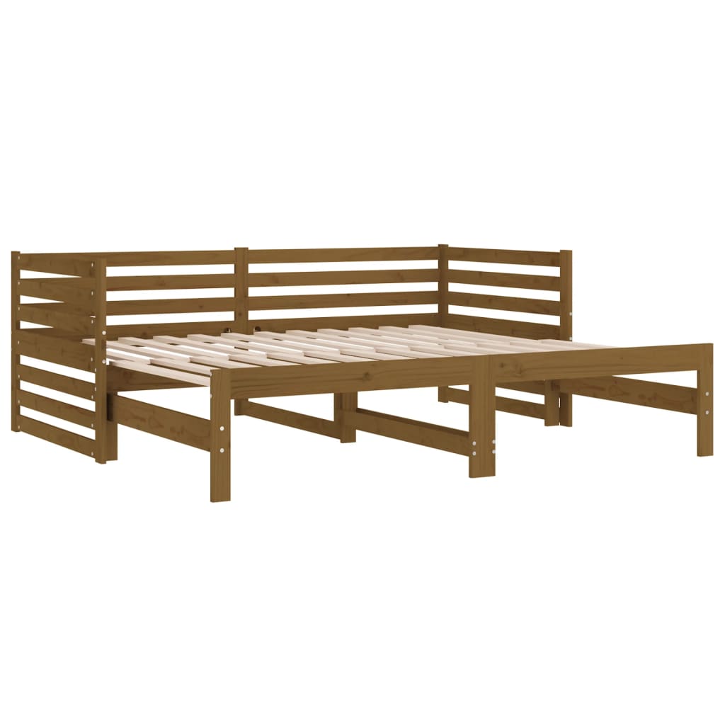 Dormeuse Estraibile Ambra 2x(90x190) cm Legno Massello di Pino 814672